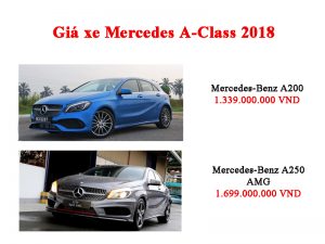Bảng giá xe Mercedes chính hãng 2018